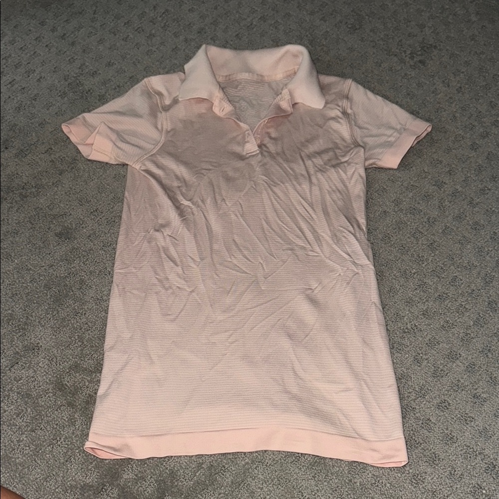 LULULEMON Pink Polo Shirt